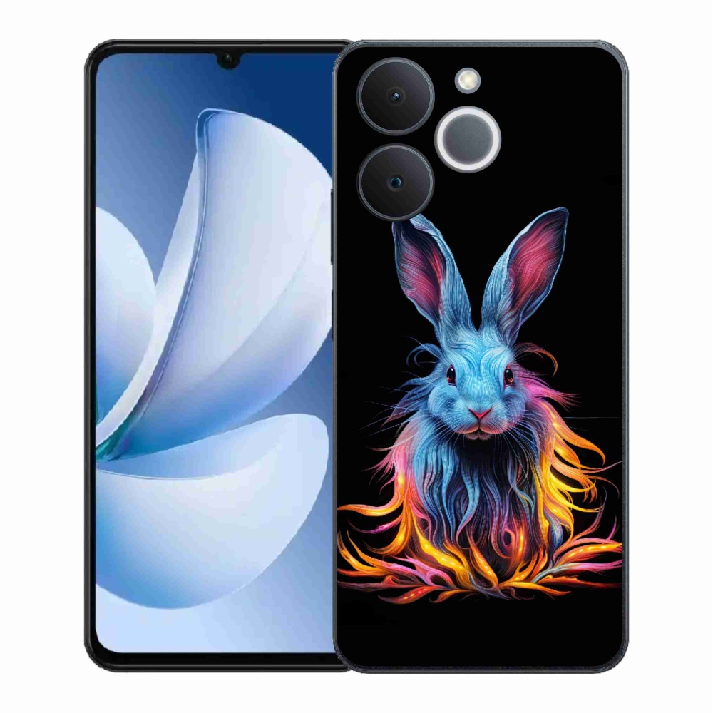 Zselés borítás mmCase a Realme Note 70T készülékhez - absztrakt nyúl