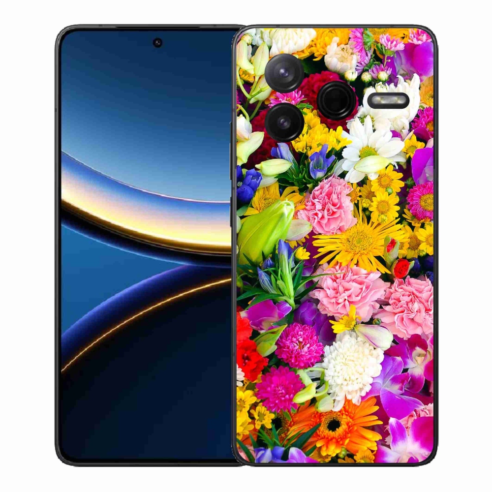 Gél borító mmCase a Xiaomi Poco F7 Pro számára - virág 12