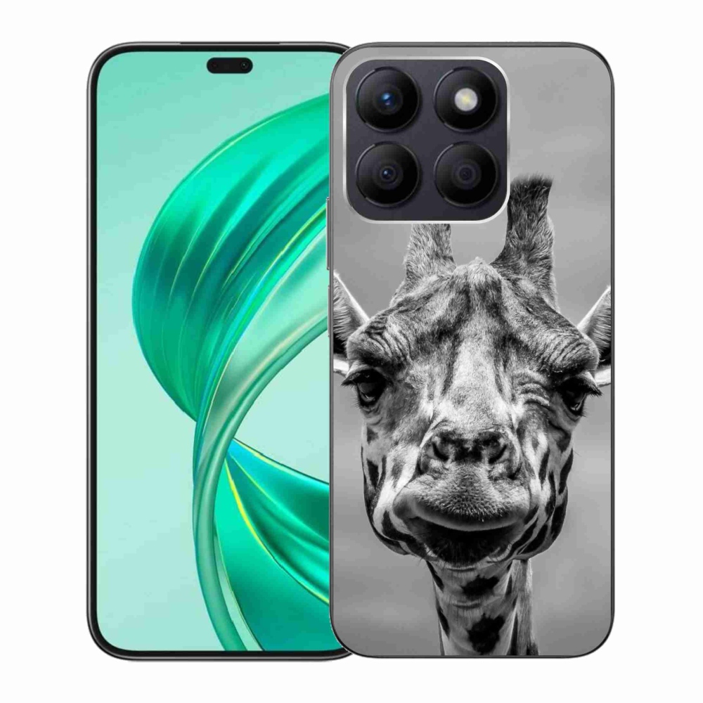 Zselés borítás mmCase a Honor X8b készülékhez - fekete-fehér zsiráf