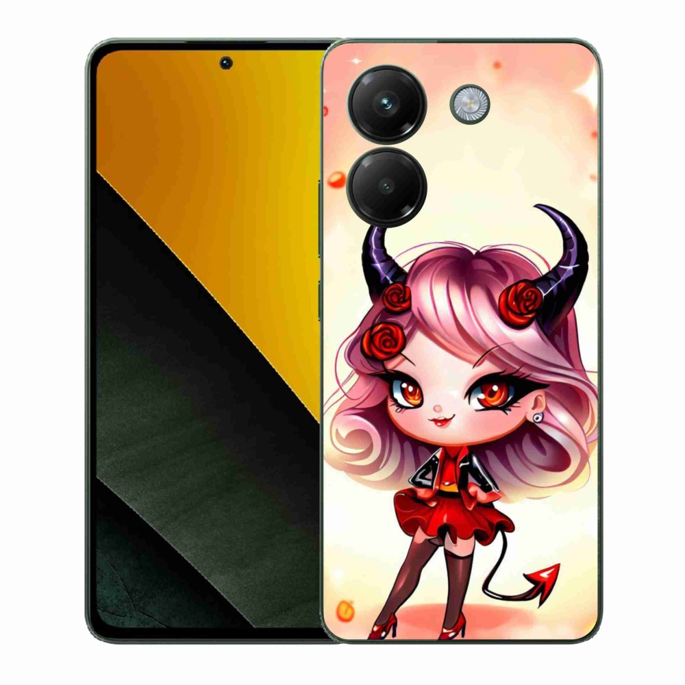 Gél borító mmCase a Xiaomi Poco M7 Pro 5G számára - rajzfilm ördög