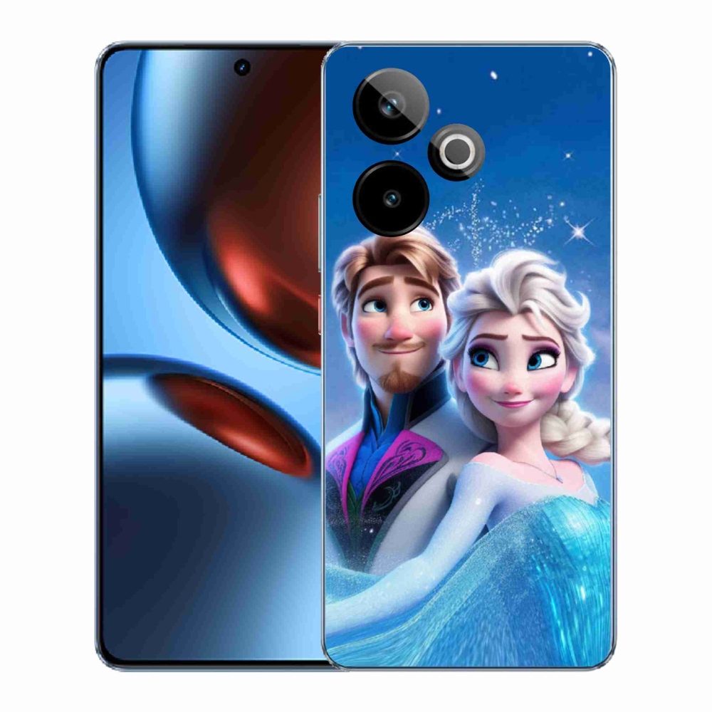 Rugalmas zselés tok mmCase képpel a Realme GT 7 5G/GT 7T 5G számára - Ice Kingdom 1