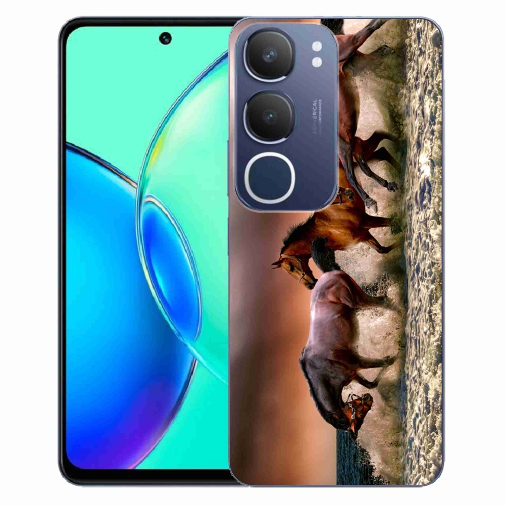 Zselés borítás mmCase a Vivo Y19s készülékhez - lovak 1