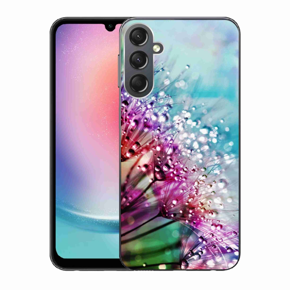 Gél borítás mmCase Samsung Galaxy A24 készülékhez - színes virágok