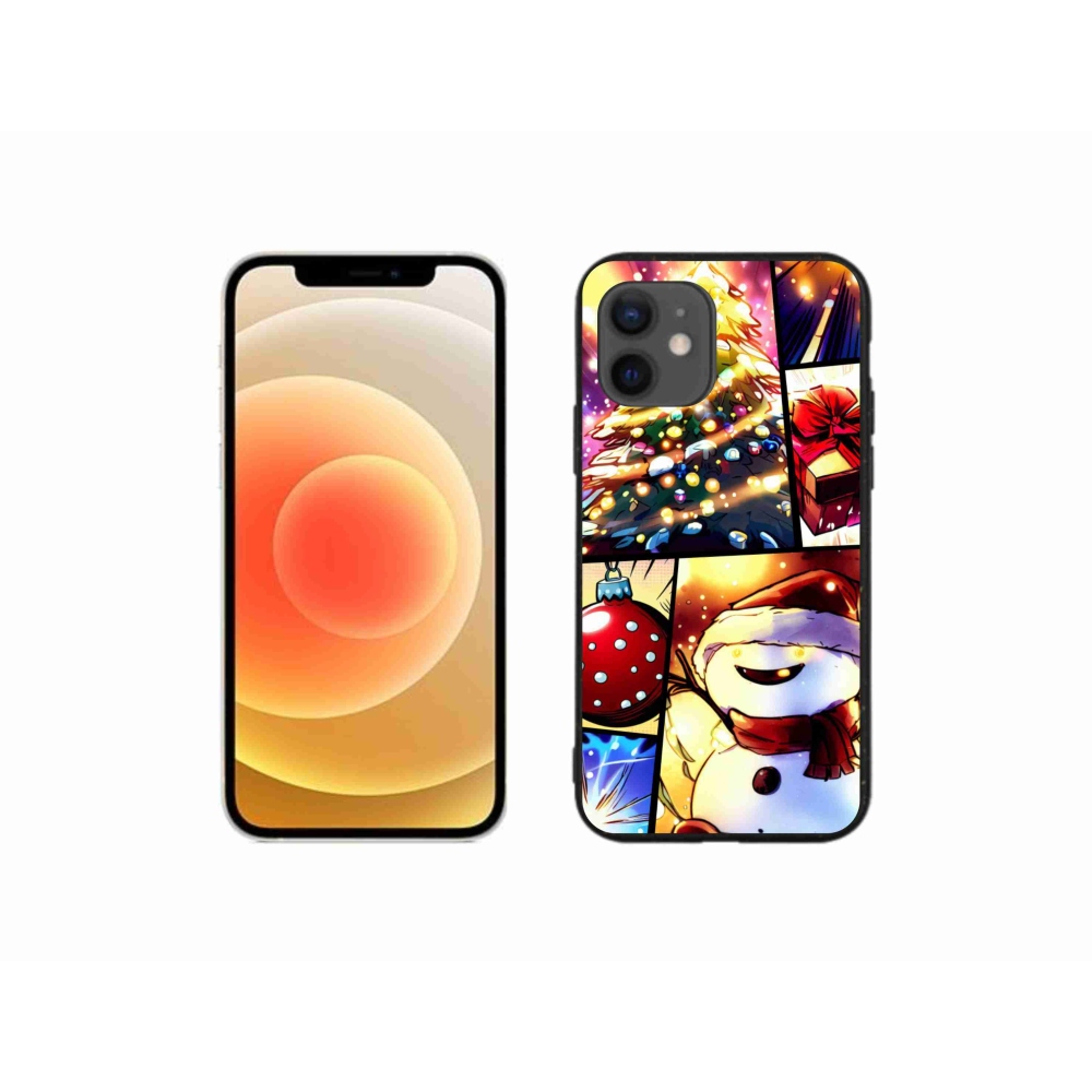 Gél borítás mmCase iPhone 12 mini készülékhez - karácsonyi motívumok 1