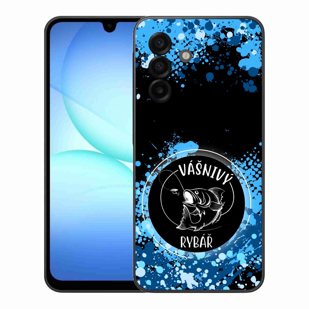 Gél borítás mmCase Samsung Galaxy A17 4G/5G - szenvedélyes halász fekete háttérrel