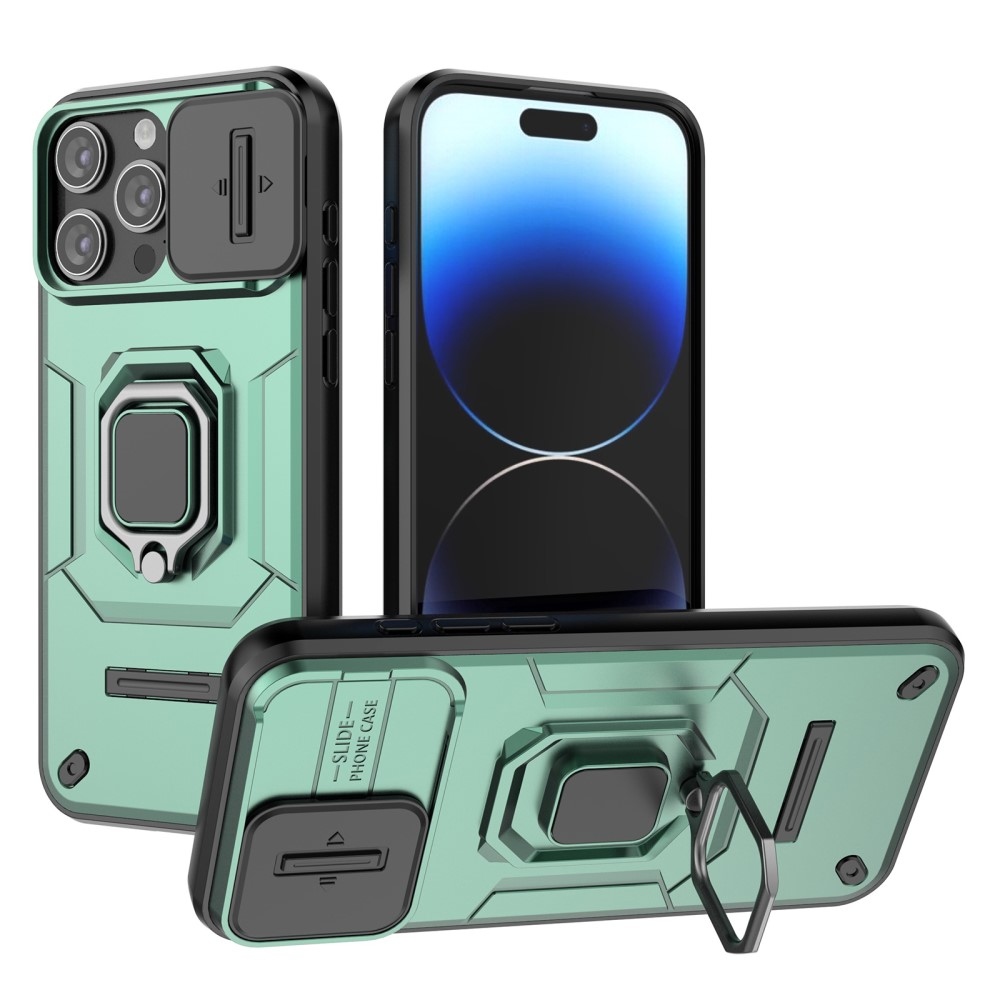 Ütésálló borítás iPhone 15 Pro készülékhez - zöld