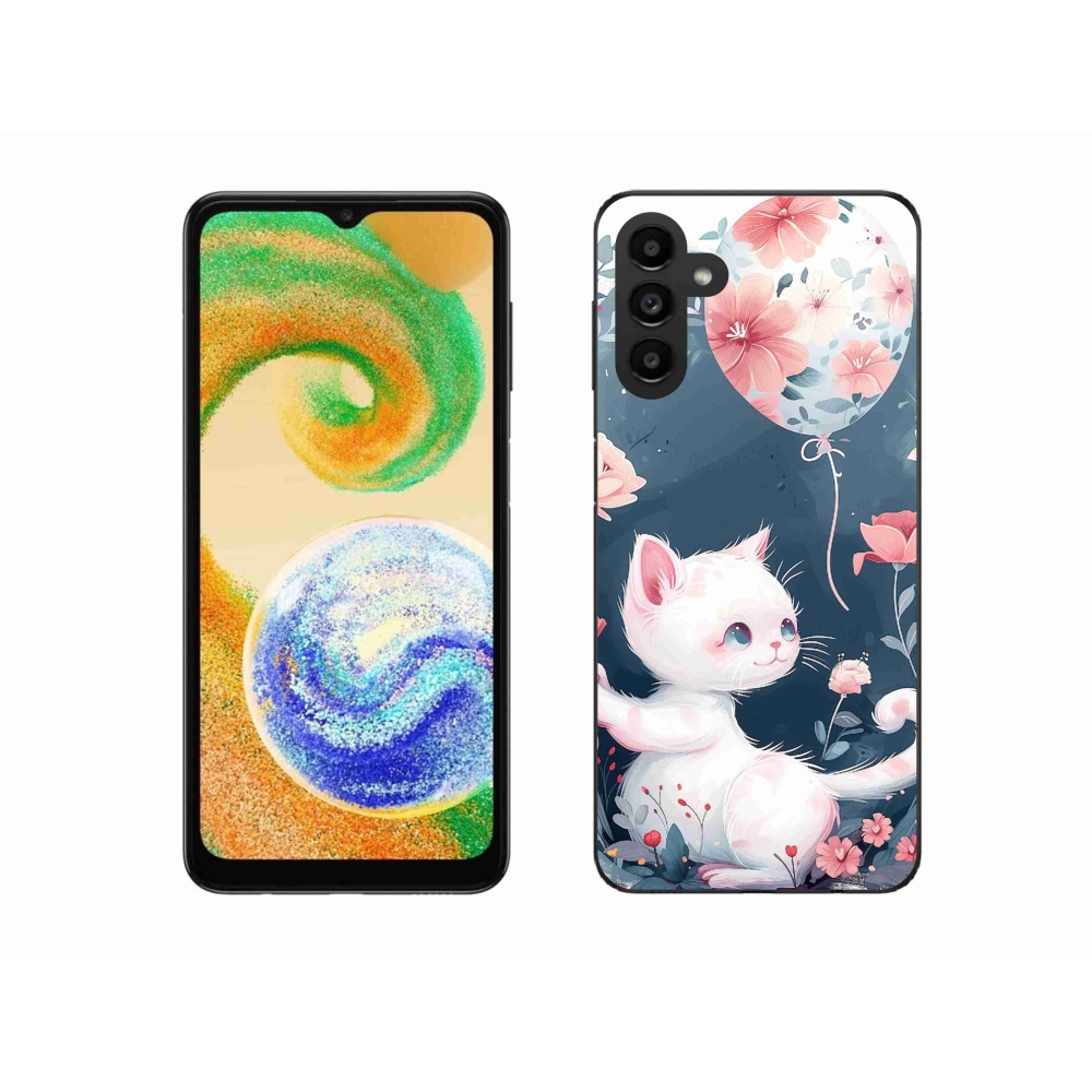 Zselés borítás mmCase Samsung Galaxy A04s (164.7x76.7x9.1mm) - cica lufival
