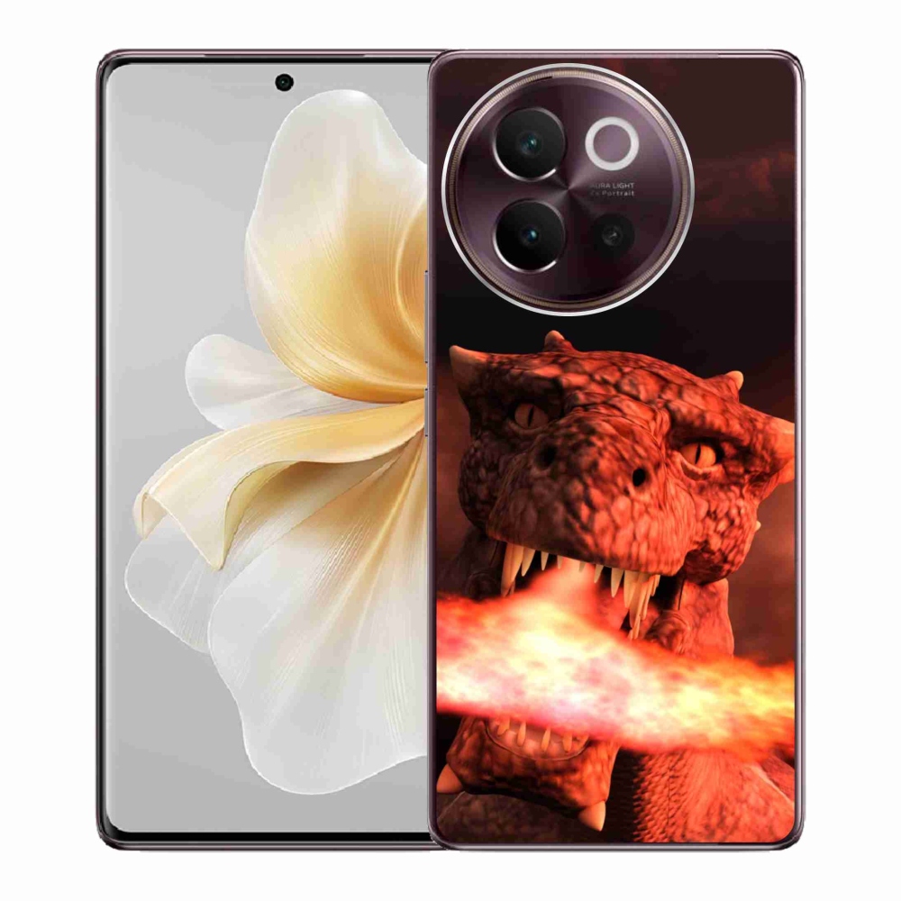 Gél borítás mmCase a Vivo V40 Lite 5G-n - sárkány