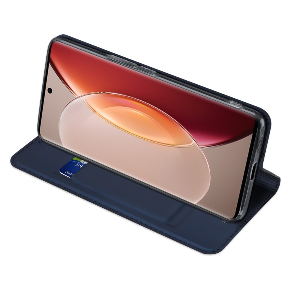 DUX könyvtáska Vivo X90 Pro készülékhez - sötétkék