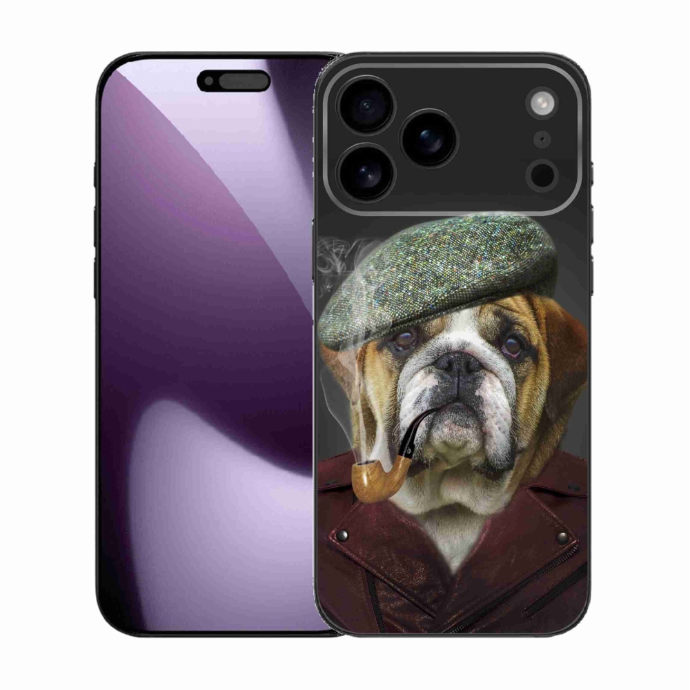 Zselés borítás mmCase iPhone 17 Pro Max készülékhez - kutya csővel