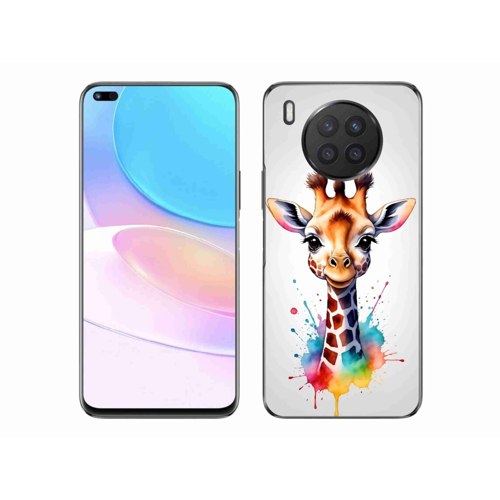 Gél borítás mmCase a Huawei Nova 8i készülékhez - zsiráf 1