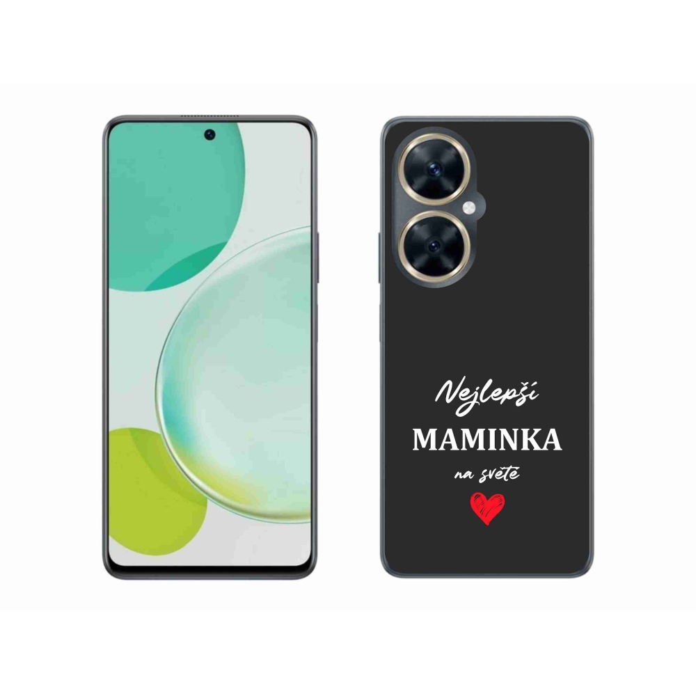 Gél borító mmCase a Huawei Nova 11i - legjobb anya 1 fekete háttérrel