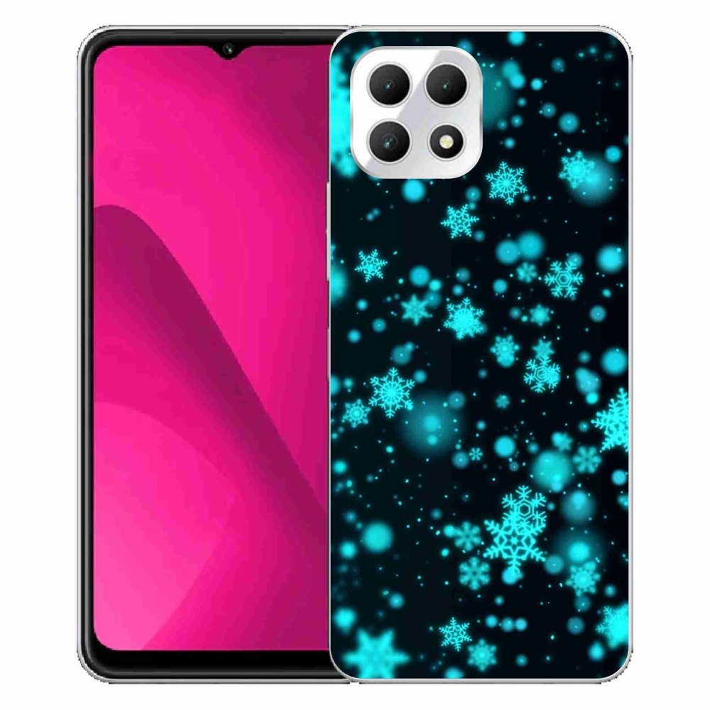 Zselés borítás mmCase a T-Mobile T Phone 2 készülékhez - hópelyhek 1