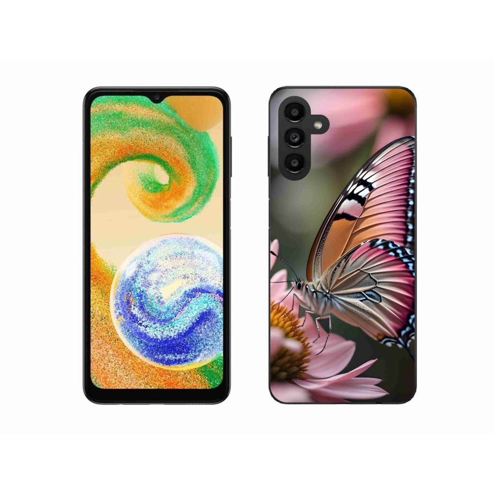 Zselés borítás mmCase Samsung Galaxy A04s (164.7x76.7x9.1mm) - színes pillangó