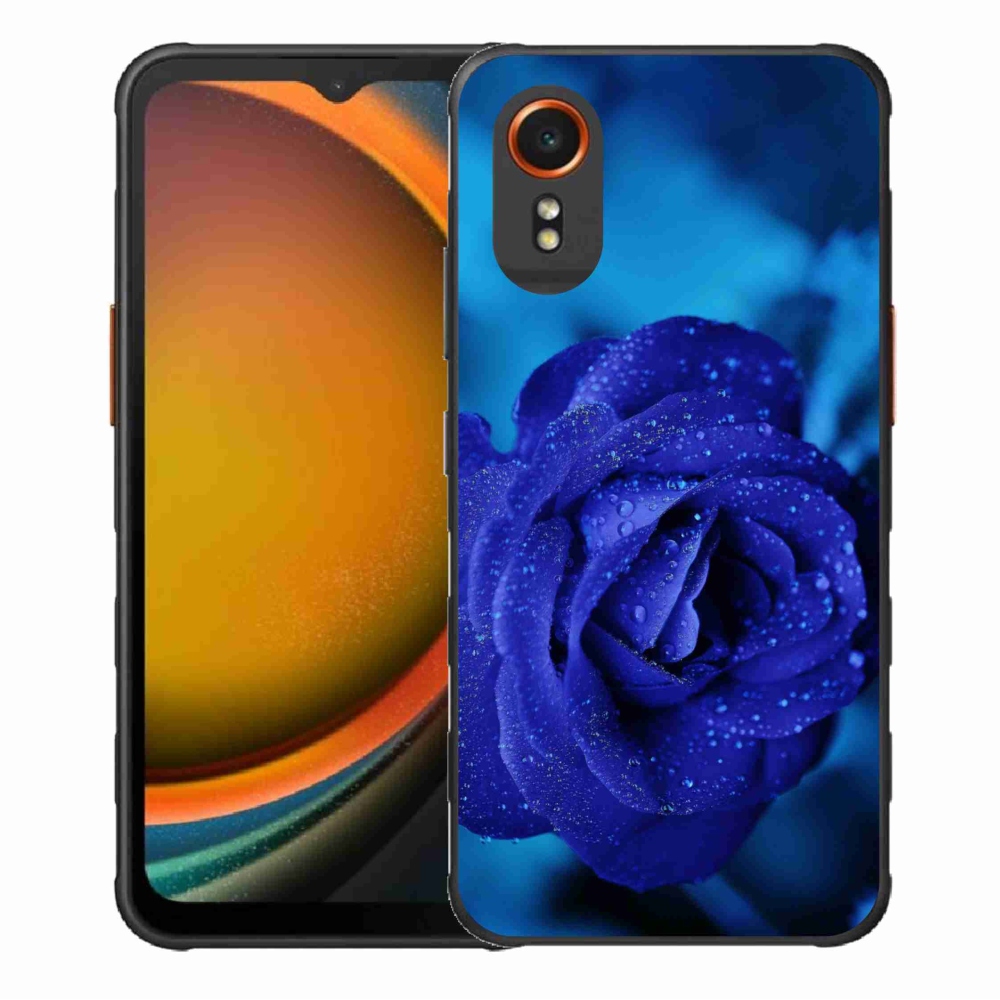 Gél tok mmCase Samsung Galaxy Xcover 7 készülékhez - kék rózsa