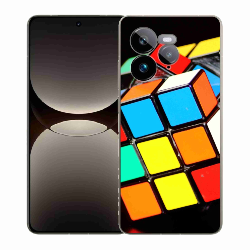 Gél borítás mmCase a Realme GT 7 Pro 5G számára - Rubik-kocka