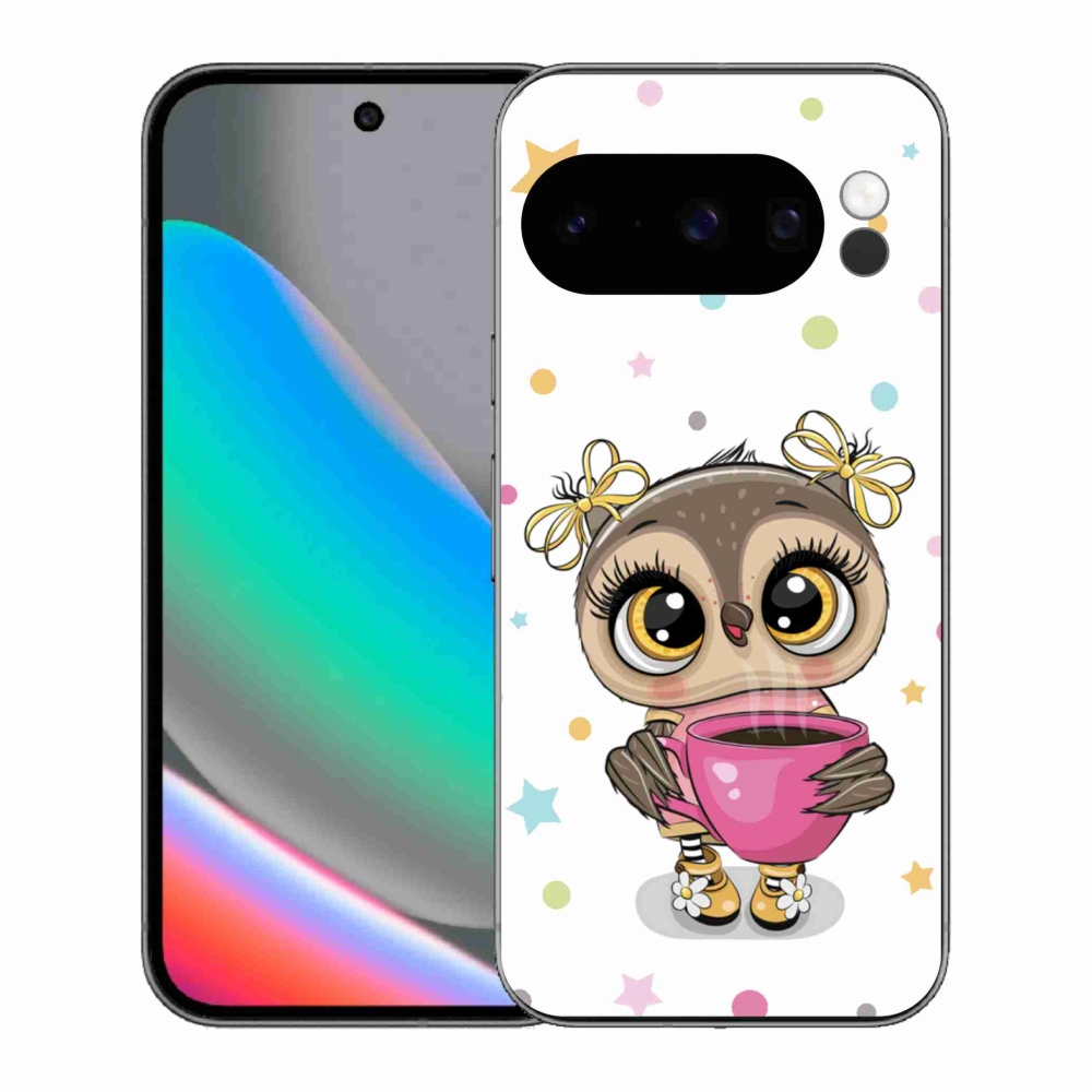 Gél borítás mmCase a Google Pixel 10 Pro számára - rajzfilm bagoly