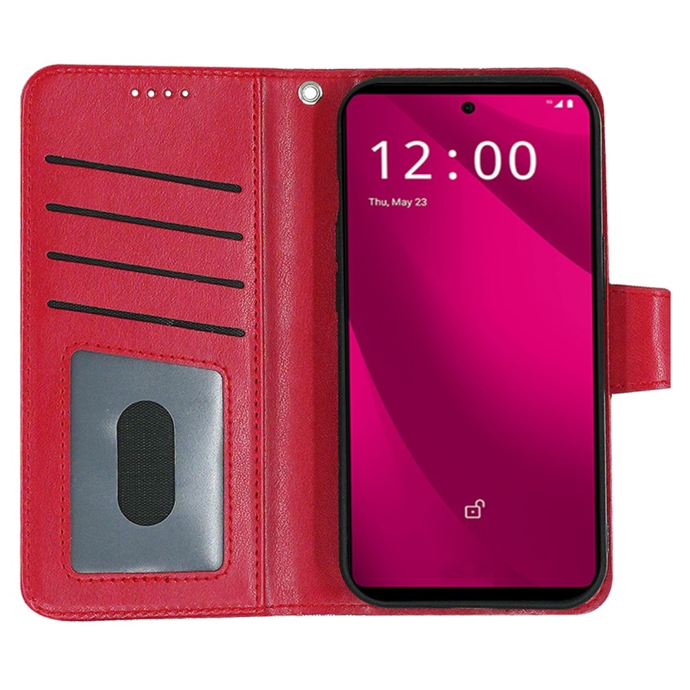 Erős könyves tok a T-Mobile T Phone 2 Pro készülékhez - piros színű