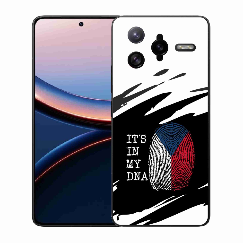 Gél borító mmCase a Xiaomi Poco F7 Ultra - zászló ujjlenyomat fekete és fehér háttérrel