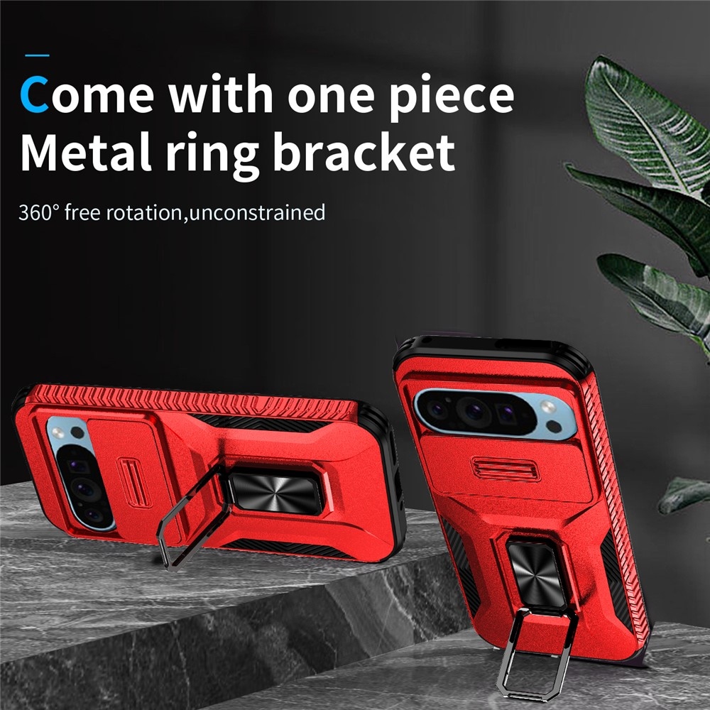 Tartós fedél a Google Pixel 10 Pro/9 Pro/9 Pixel 10 Pro/9-hez - piros