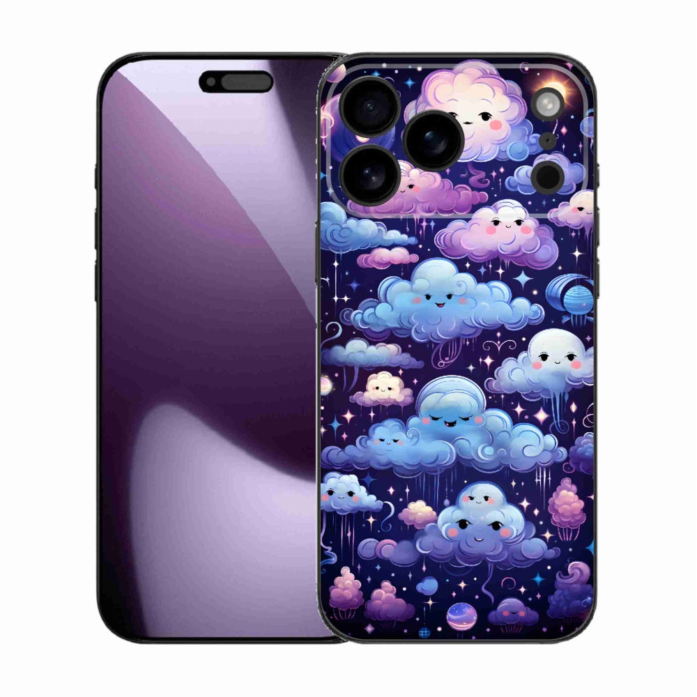 Gél védőburkolat mmCase iPhone 17 Pro Max készülékhez - felhők