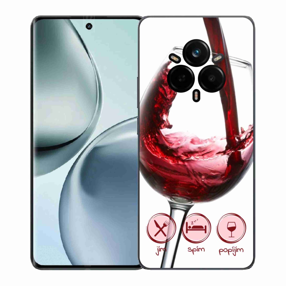 Zselés borítás mmCase a Realme 14 Pro+ 5G készülékhez - borospohár piros