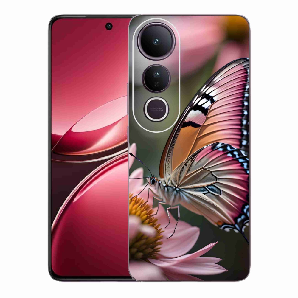Gél borítás mmCase a Vivo V50 Lite 4G/5G készülékhez - színes pillangó