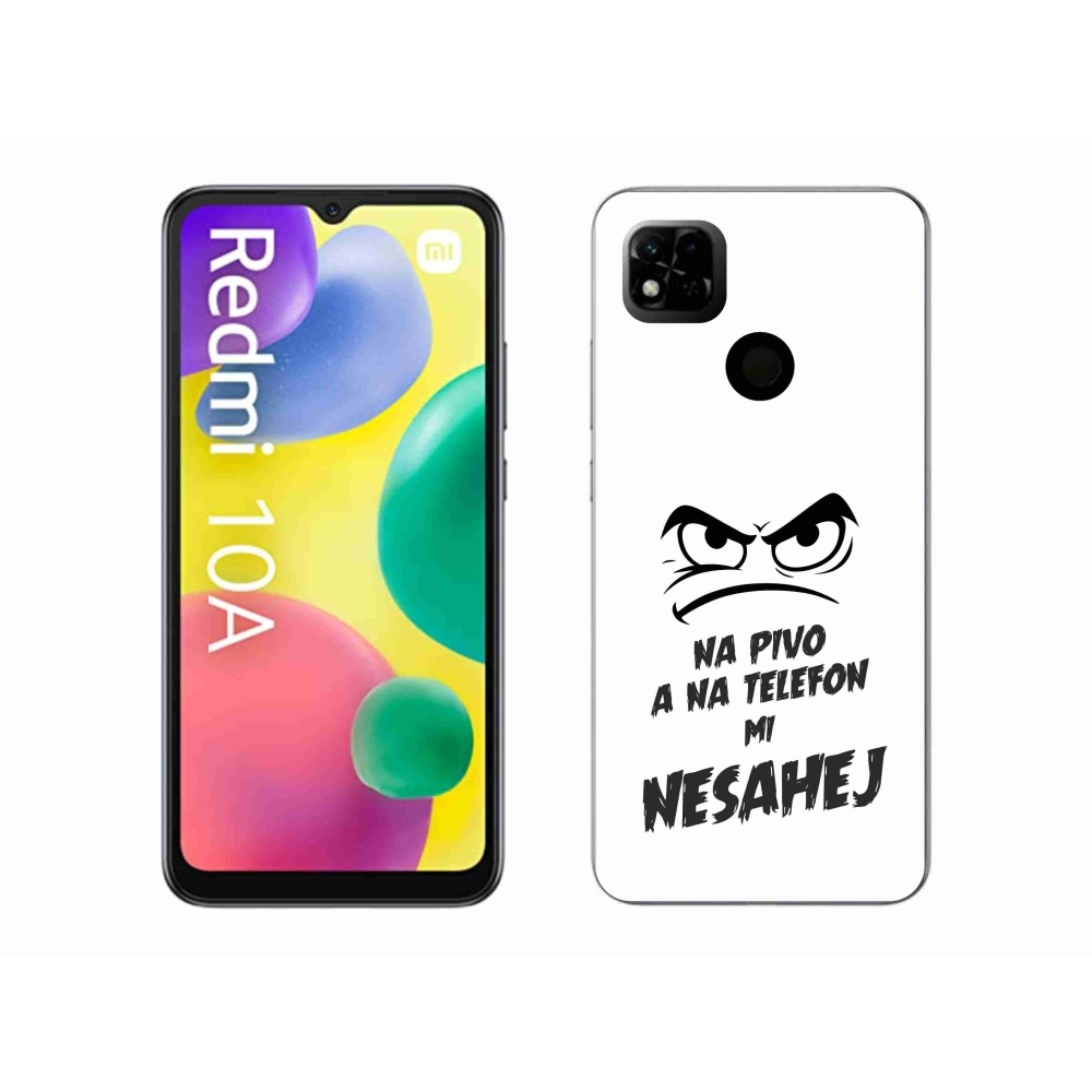 Gél borító mmCase a Xiaomi Redmi 10A számára - sör motívum 2 fehér háttérrel