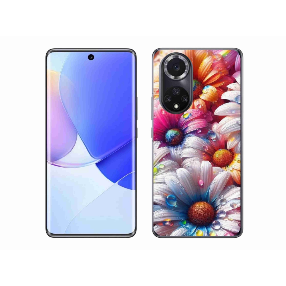 Gél borító mmCase a Huawei Nova 9-en - színes margaréták