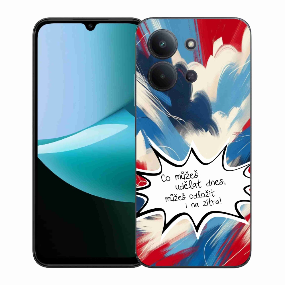 Gél borító mmCase a Xiaomi Redmi 15C 4G (171mm)/Poco C85 4G (171mm) - vicces szöveg 9 fehér háttérrel