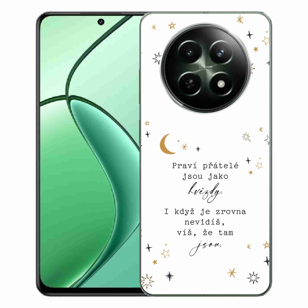 Gél borító mmCase a Realme 12 5G/12x 5G készülékhez - idézet 6 fehér háttér