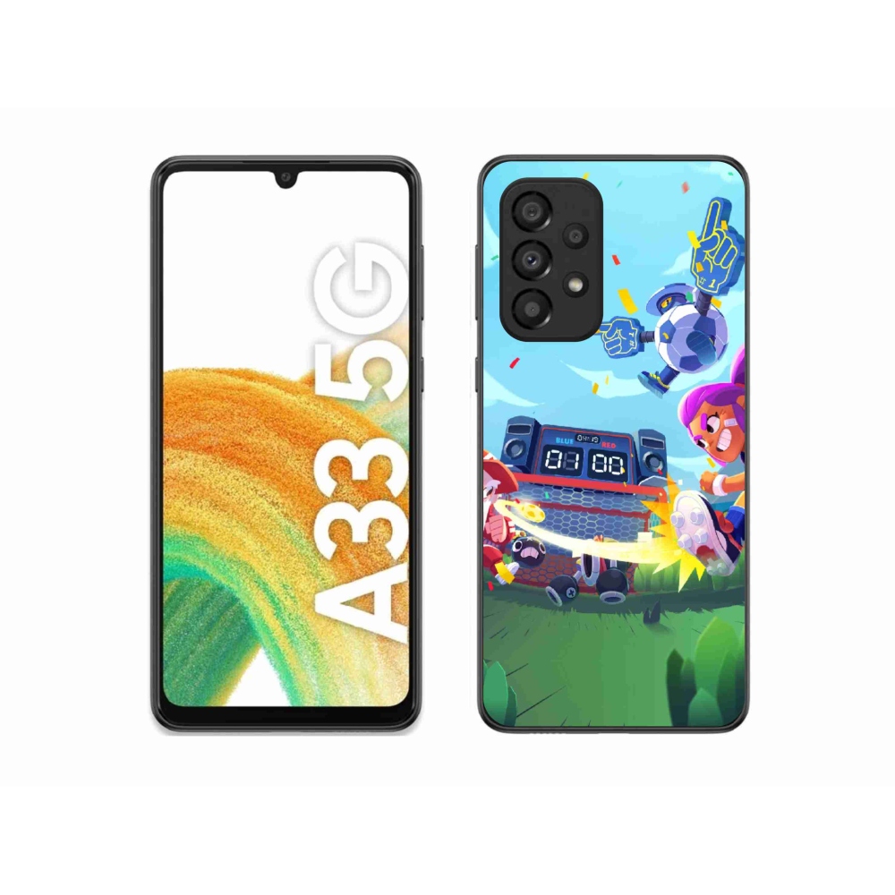 Gél borítás mmCase Samsung Galaxy A33 5G - verekedős csillagok 1