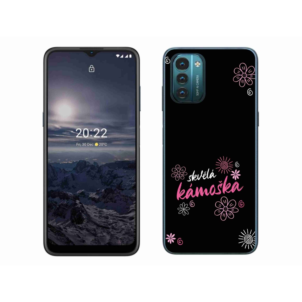 Zselés borítás mmCase a Nokia G11/G21 készülékhez - nagyszerű haver fekete háttérrel