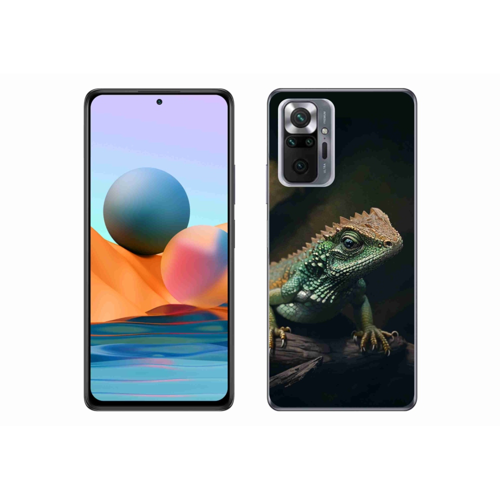 Gél borítás mmCase a Xiaomi Redmi Note 10 Pro-hoz - gyík