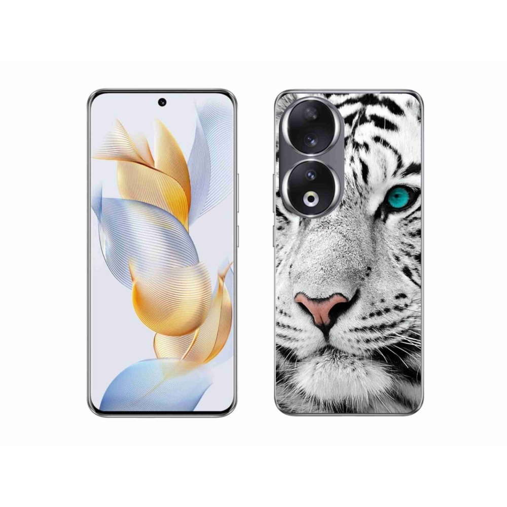 Zselés borítás mmCase a Honor 90-hez - fehér tigris