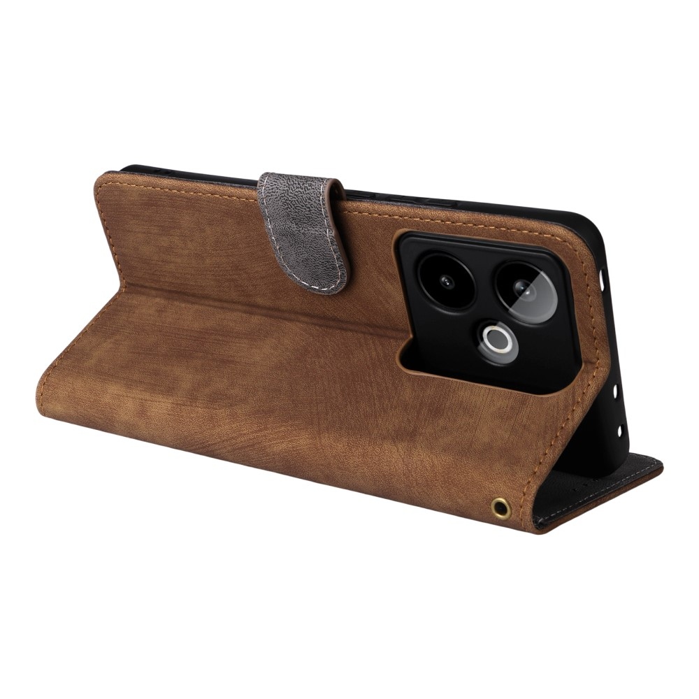 RFID könyvtáska a Realme GT 7 5G készülékhez - barna