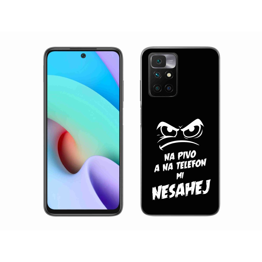 Gél borítás mmCase a Xiaomi Redmi 10/Redmi 10 (2022) - sör motívum 2 fekete háttérrel