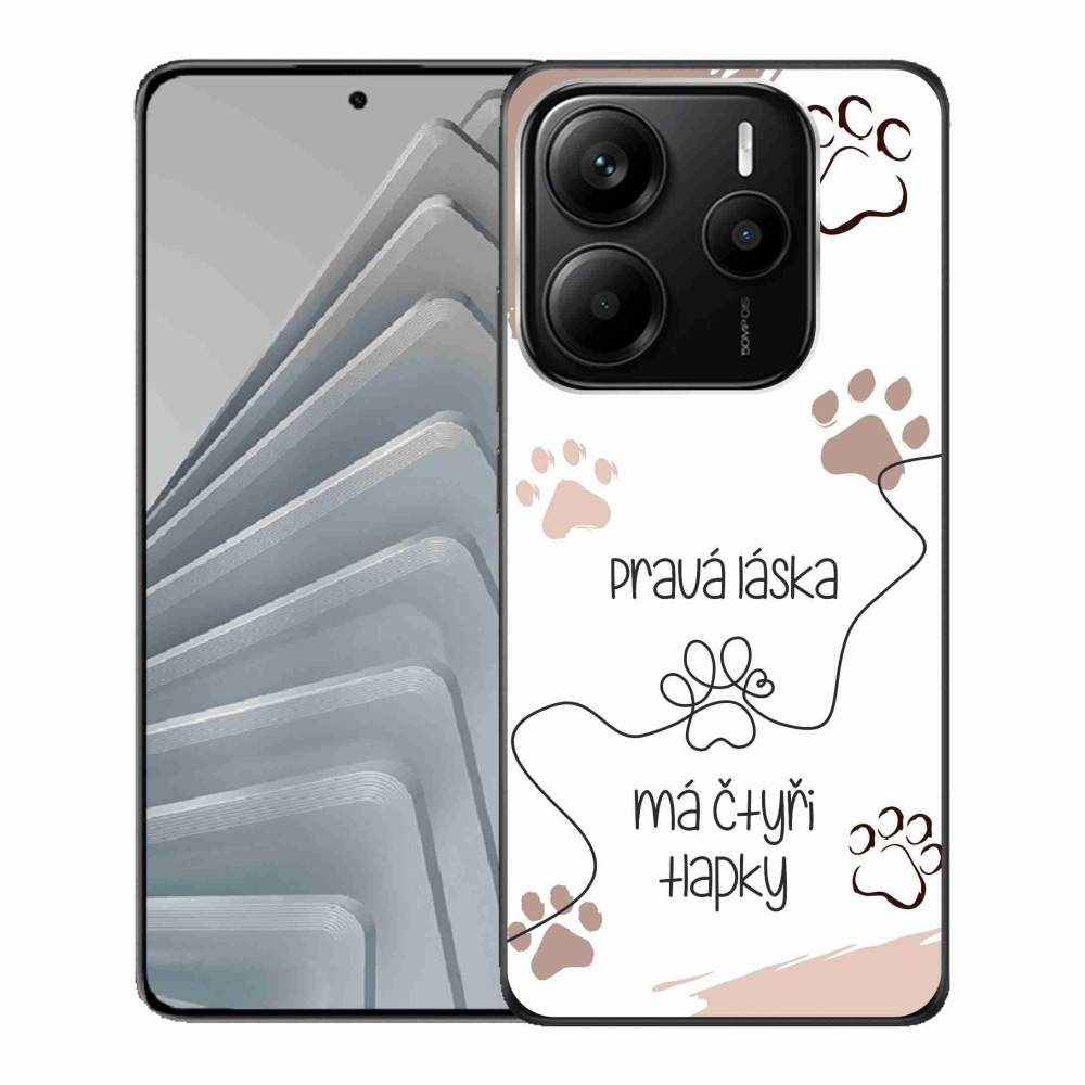 Gél borítás mmCase a Xiaomi Redmi Note 14 5G-hez - kutya motívum 1 fehér háttér