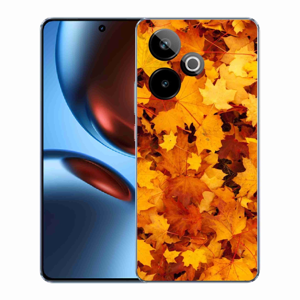 Gél borítás mmCase a Realme GT 7 5G/GT 7T 5G készülékhez - juharlevelek