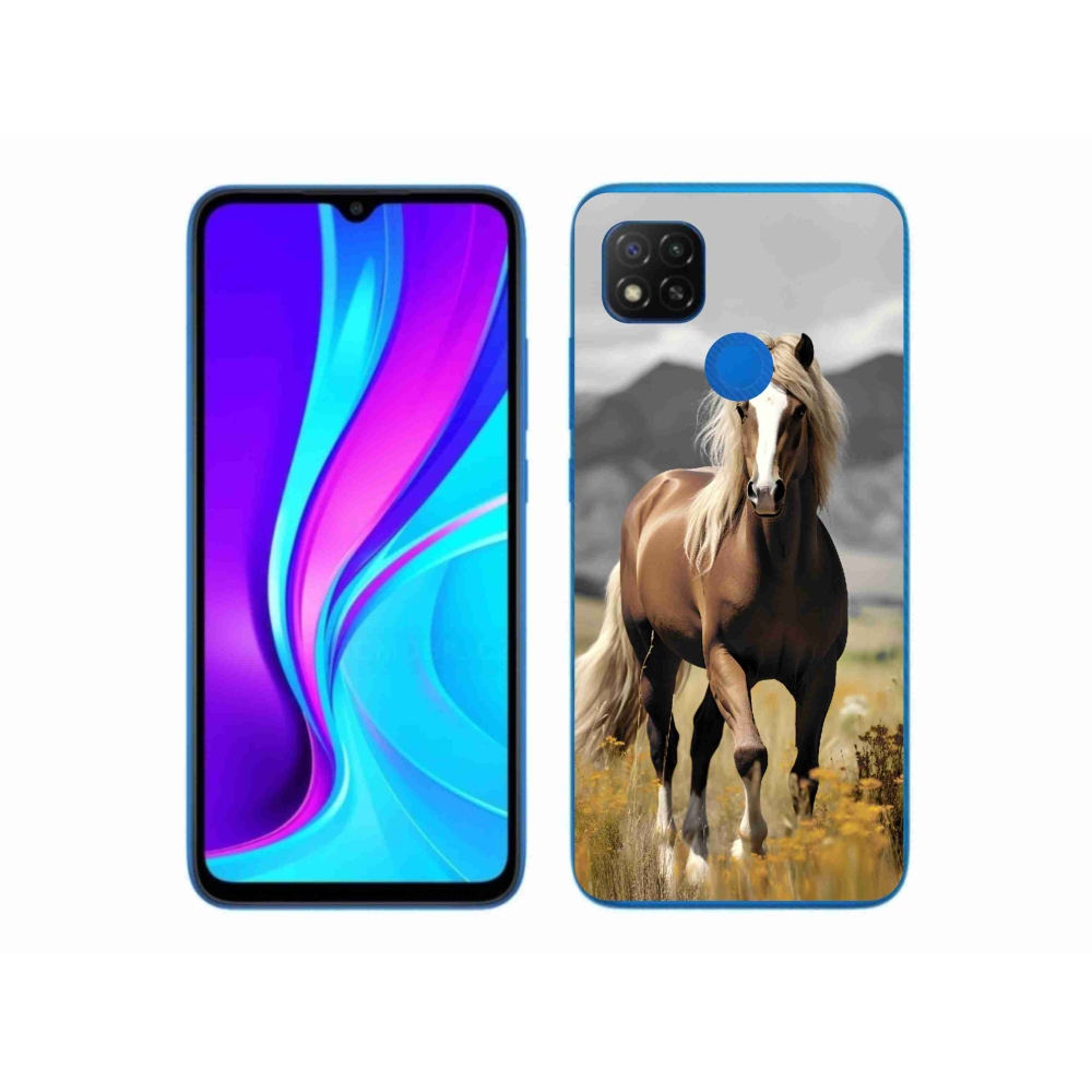 Gél borítás mmCase a Xiaomi Redmi 9C-hez - barna ló 1
