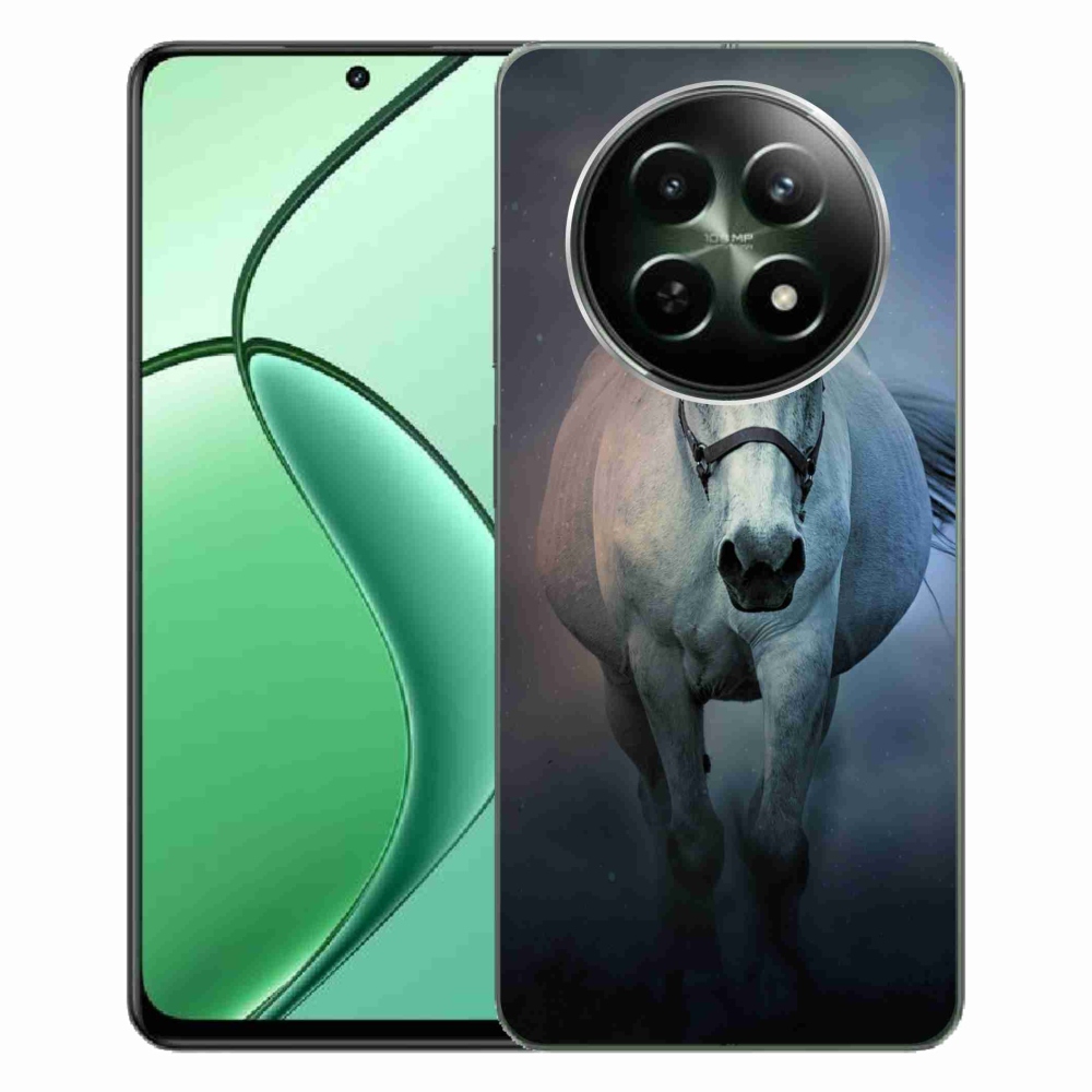 Gél tok mmCase a Realme 12 5G/12x 5G számára - futó fehér ló