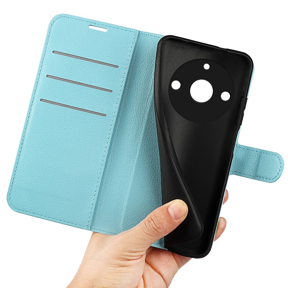 Litchi könyvtáska a Realme 11 Pro 5G/11 Pro+ 5G modellhez - kék