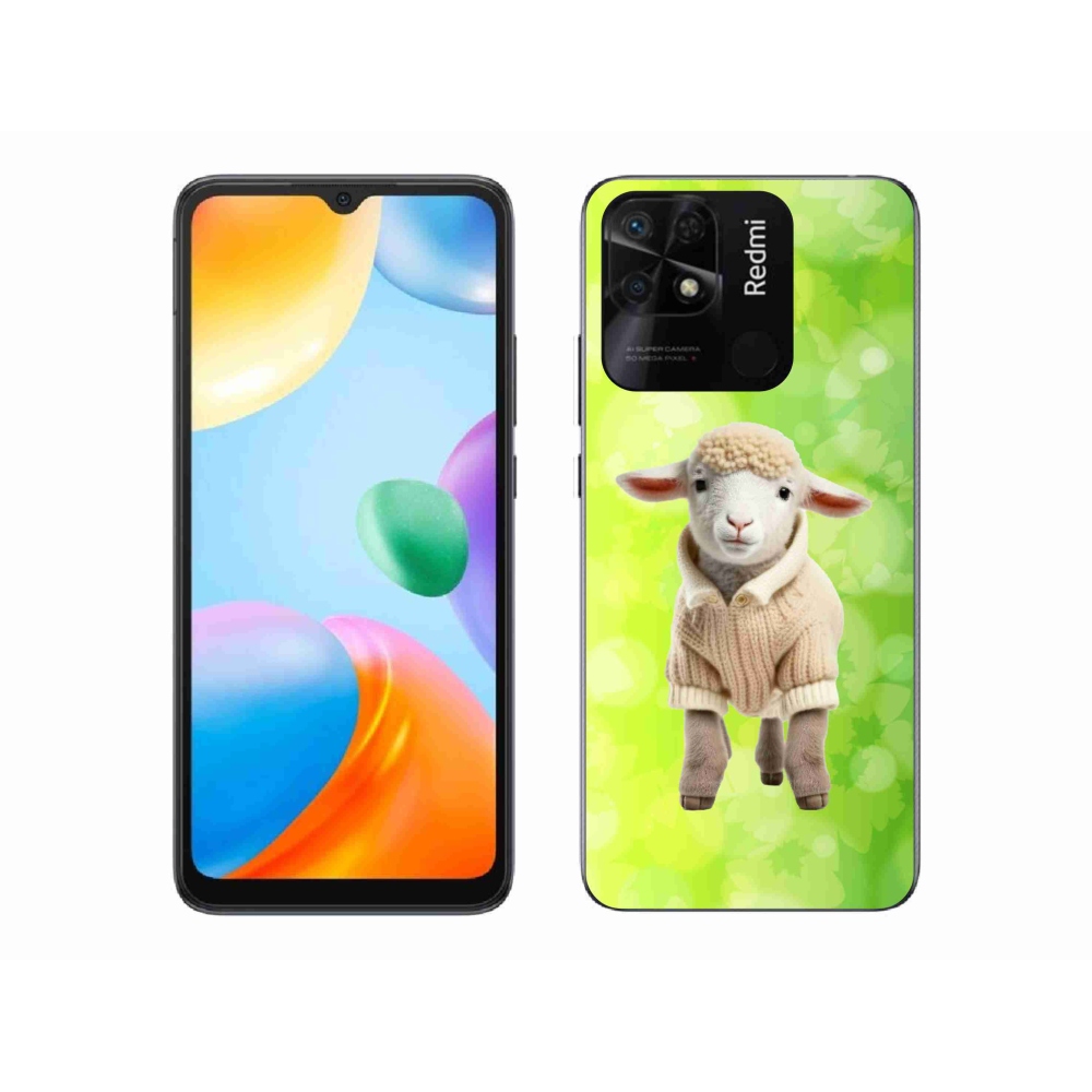 Gél borítás mmCase a Xiaomi Redmi 10C-hez - bárány pulóverben