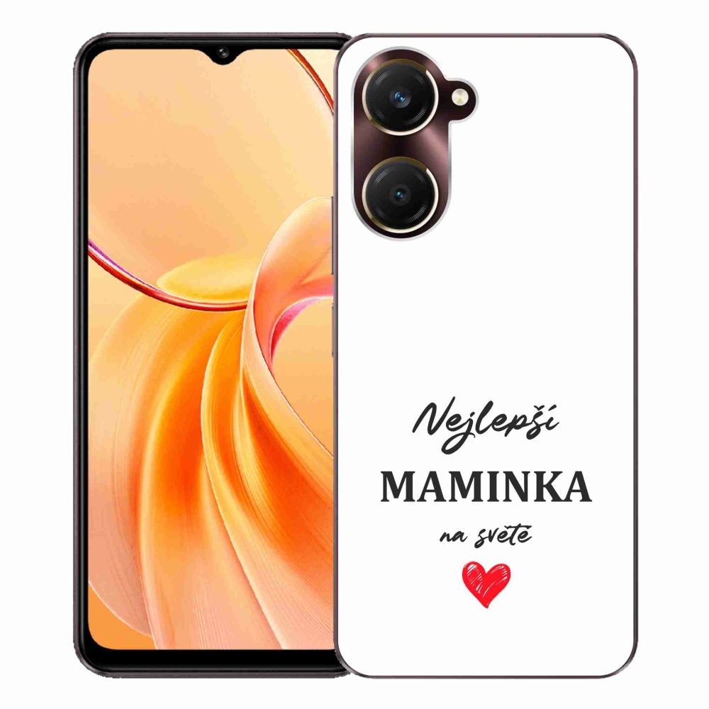 Gél borítás mmCase a Vivo Y28s 5G-hez - Best Mom 1 fehér háttér