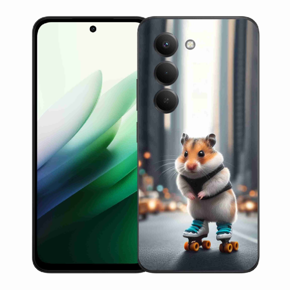 Gél borítás mmCase a Xiaomi Redmi 15 5G-hez - hörcsög a korcsolyán