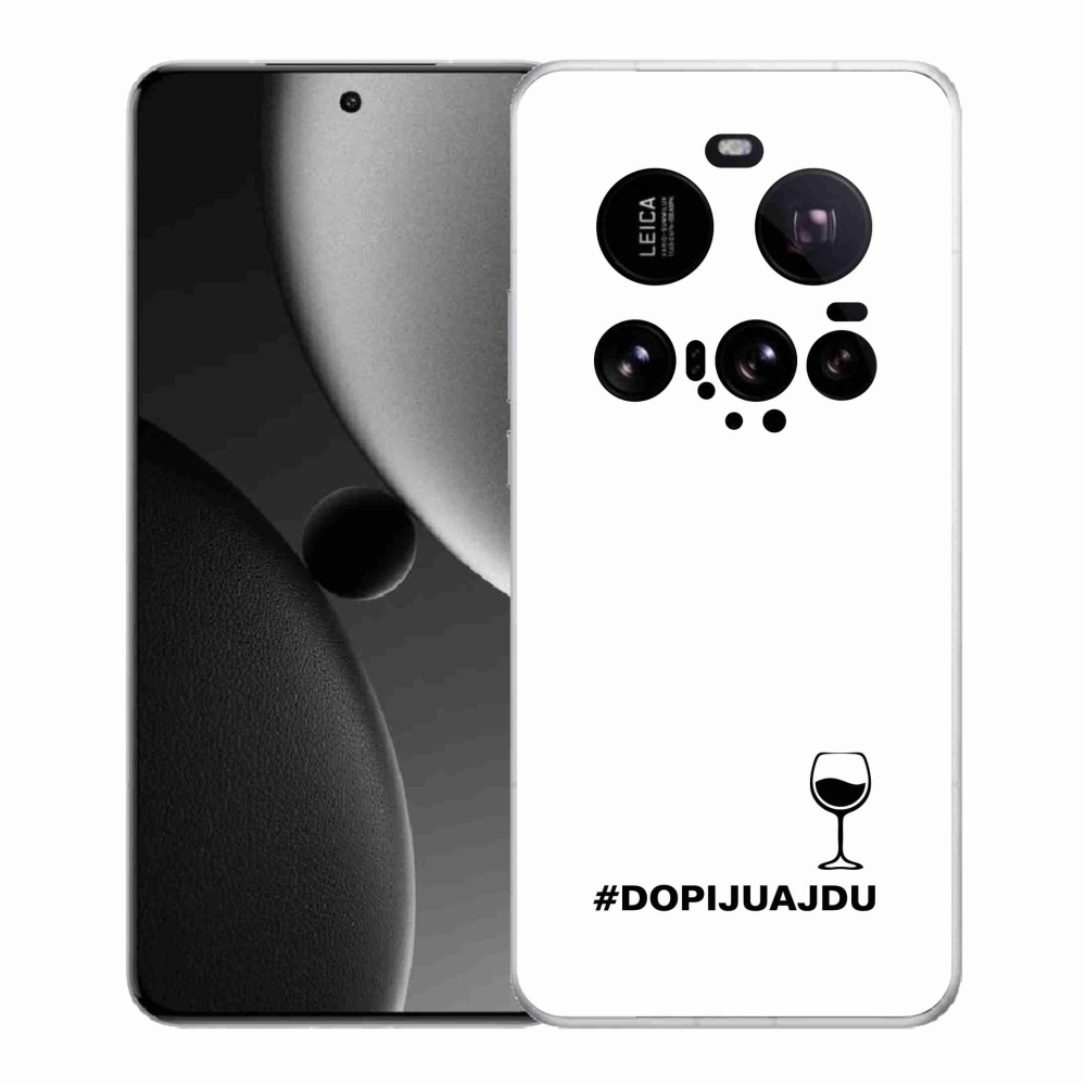 Gél borítás mmCase a Xiaomi 15 Ultra készülékhez - bor motívum fehér háttérrel