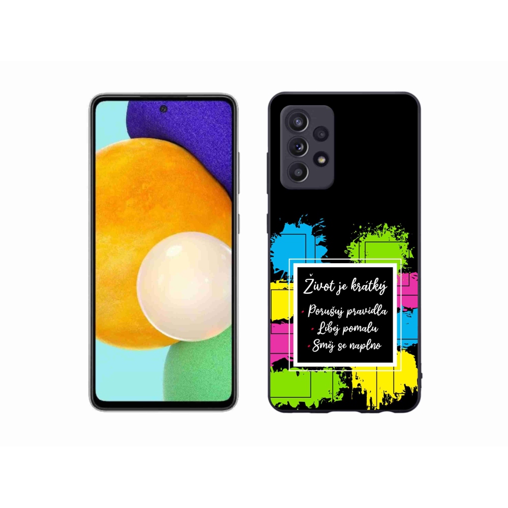 Gél borítás mmCase Samsung Galaxy A52s 5G - idézet 5 fekete háttér
