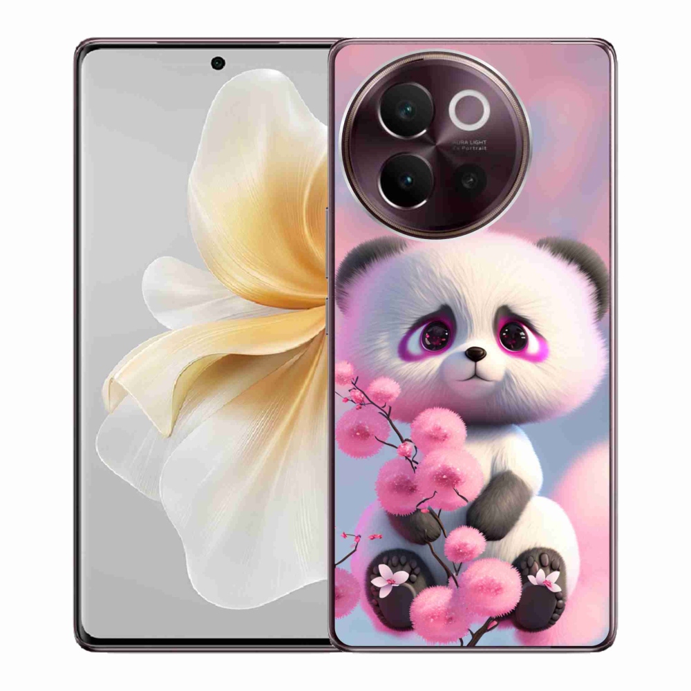 Gél borító mmCase a Vivo V40 Lite 5G-hez - aranyos panda 1