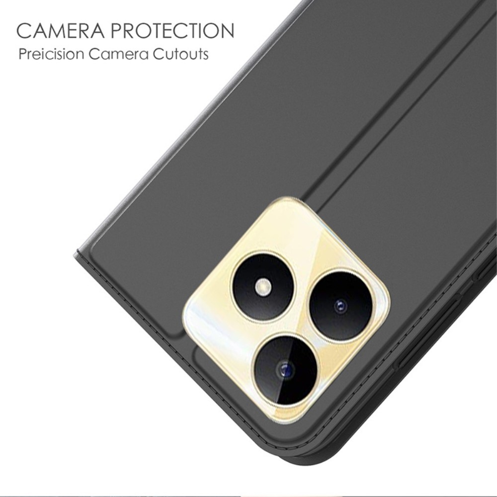 DUX könyvtáska a Realme C51/C53 készülékhez - fekete színben