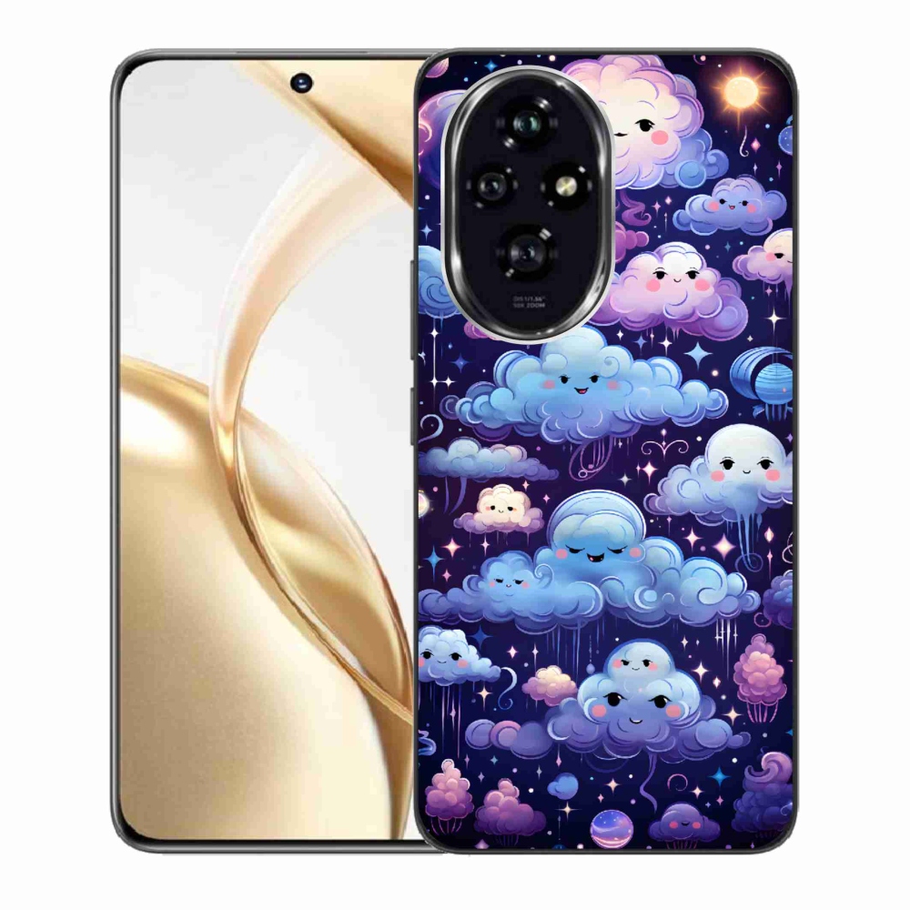 Zselés borítás mmCase a Honor 200 5G számára - felhők